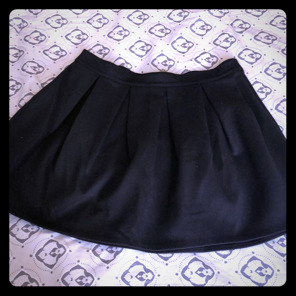 Black, cotton skirt